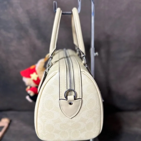Coach Rowan Satchel Bag In Signature Canvas - Picture 4 of 10